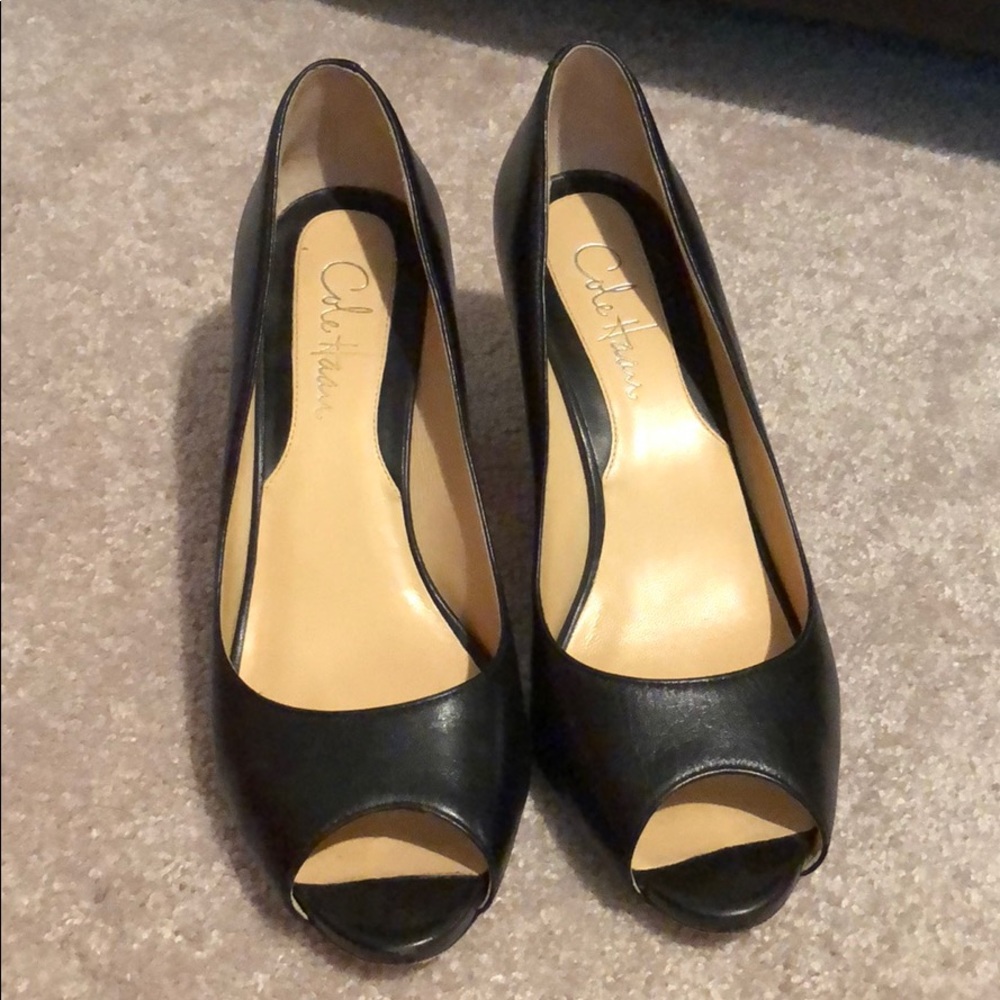 Cole Hahn Peep Toe Pumps
